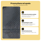 Legowisko Fluffy – spód: pokrowiec do prania, antypoślizgowa podstawa, zamek